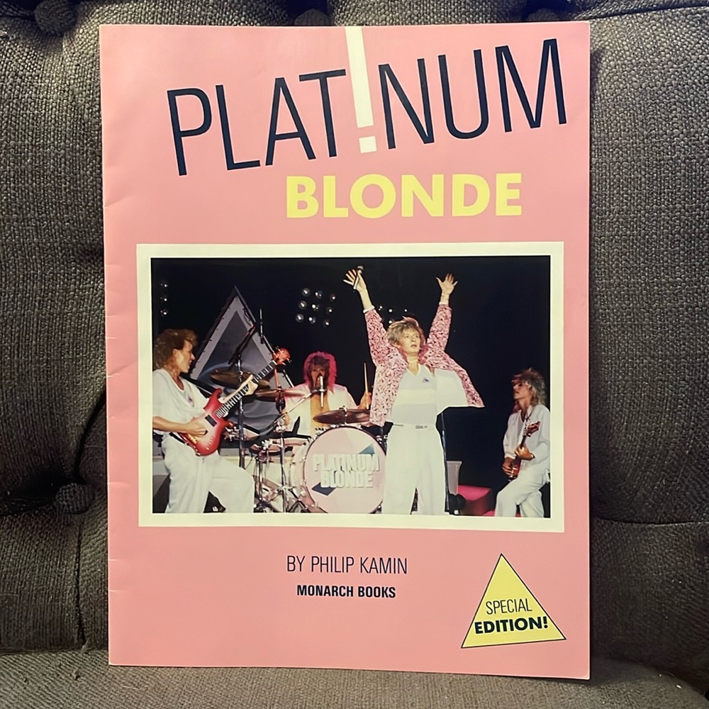 1986 Platinum Blonde picture booklet